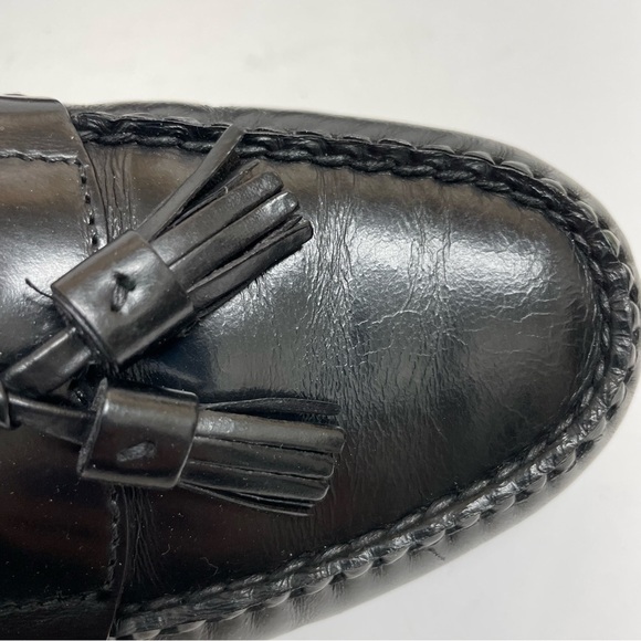 Cole Haan black tassel slip on dress shoes loafers 11 main image 4
